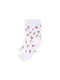 Шкарпетки бавовняні білі в принт | 6373445
