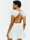 Платье белое с квадратным вырезом | 6373950 | фото 5