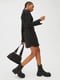 Сукня А-силуету чорна з вирізом | 6373963 | фото 3