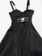 Сукня чорна з декором | 6374117 | фото 5