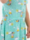 Платье бирюзовое в цветочный принт | 6374303 | фото 2