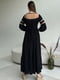 Платье А-силуэта черное | 6381558 | фото 3