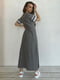 Сукня А-силуету сіра | 6381567 | фото 3
