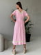 Сукня А-силуету рожева | 6381570 | фото 3