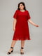 Платье А-силуэта красное | 6382554 | фото 3