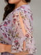 Платье А-силуэта сиреневое с цветочным принтом | 6382557 | фото 5