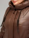 Пальто коричневое | 6382574 | фото 4