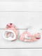Царапки розовые с принтом (0-3мес) | 6387457 | фото 2