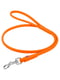 Круглый кожаный поводок для собак Glamour 122 см 13 мм Оранжевый | 6388188