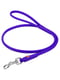 Круглый кожаный поводок для собак Glamour 122 см 13 мм Фиолетовый | 6388192