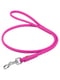 Круглый кожаный поводок для собак Glamour 183 см 6 мм Розовый | 6388206