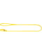 Круглый кожаный поводок-удавка для собак Glamour 183 см 8 мм Желтый | 6388297 | фото 2