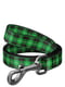Нейлоновый поводок для собак Nylon с рисунком "Шотландка зеленая" 122 см 15 мм | 6388651