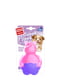 Игрушка для собак Suppa Puppa Бегемотик с пищалкой, розовый, резина, 9 см | 6389298 | фото 3