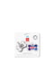 Адресник для собак и котов металлический Smart ID c QR паспортом, рисунок "NASA21", кость, 40х28 мм | 6389349 | фото 5