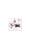 Адресник для собак і котів металевий з QR паспортом, малюнок "Камо сірий", кістка, 40х28 мм | 6389363 | фото 5