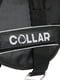 Нейлонова шлейка для собак DogExtremе Police N2 зі змінним написом 44-60 см Чорна | 6390332 | фото 3