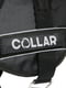 Нейлонова шлейка для собак DogExtremе Police N3 зі змінним написом 60-75 см Чорна | 6390333 | фото 3