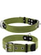 Брезентовий нашийник для собак Collar х/б тасьма зі світловідбиваючою ниткою 31-41 см 20 мм | 6390622