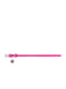 Нашийник Glamour з клейовими стразами Квіточка 18-21 см 9 мм Рожевий | 6390666 | фото 2