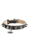 Кожаный ошейник для собак Soft с шипами черный верх 38-49 см 25 мм | 6390740 | фото 2