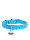 Нашийник для собак Glamour з клейовими стразами 27-36 см 15 мм Блакитний | 6390794 | фото 4