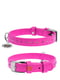 Нашийник для собак Glamour з клейовими стразами 30-39 см 20 мм Рожевий | 6390807 | фото 3