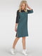 Сукня А-силуету бірюзового кольору | 6383518 | фото 2