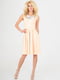 Платье А-силуэта персикового цвета | 6383574 | фото 3