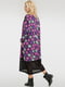 Платье А-силуэта фиолетовое в горошек | 6383575 | фото 3
