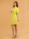 Платье А-силуэта лимонного цвета | 6383611 | фото 3