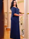 Платье А-силуэта темно-синее | 6383669 | фото 5