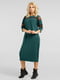 Платье А-силуэта зеленое | 6383743 | фото 2