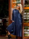 Сукня А-силуету синя | 6383885 | фото 2