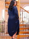 Платье А-силуэта синее | 6383956 | фото 4