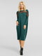Сукня А-силуету зелена | 6384107 | фото 2
