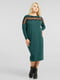 Сукня А-силуету зелена | 6384107 | фото 5