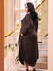 Сукня А-силуету коричнева | 6384109 | фото 6
