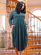 Платье А-силуэта зеленое | 6384112 | фото 3