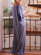 Сукня А-силуету сіро-блакитна | 6384149 | фото 6