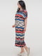 Сукня А-силуету різнокольорова в принт | 6384280 | фото 2