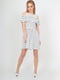 Сукня А-силуету біла у горошок | 6384316 | фото 3