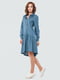 Сукня А-силуету блакитна | 6384348 | фото 2