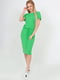 Платье-футляр зеленое | 6384435 | фото 2