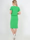 Платье-футляр зеленое | 6384435 | фото 4