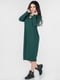 Платье А-силуэта зеленое | 6384459 | фото 5