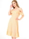 Платье А-силуэта персикового цвета | 6384525