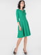 Платье А-силуэта зеленое | 6384585 | фото 2