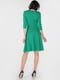 Платье А-силуэта зеленое | 6384585 | фото 3