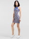 Сукня-футляр кольору електрик із принтом | 6384594 | фото 2